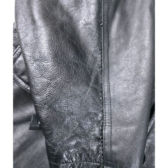VINTAGE EXCELLED FRINGE LEATHER JACKET - Picture 7 of 11